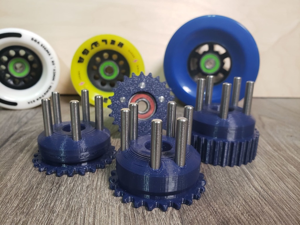 Parametric ESK8 Pulley/Sprocket with Stainless Steel Pins for Kegel/ABEC Hubs- Press /Push Fit 