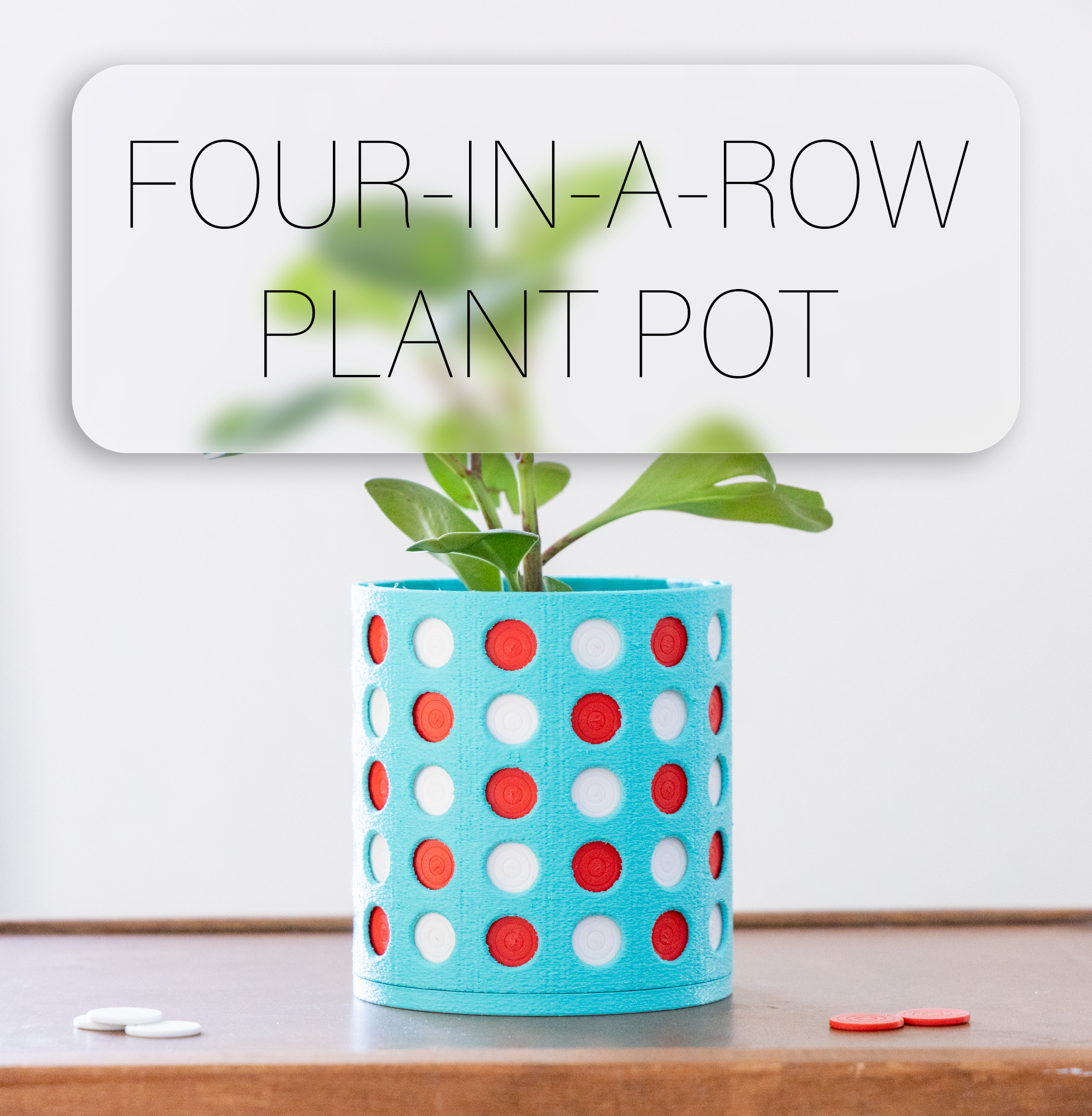 Four-in-a-row Plant Pot