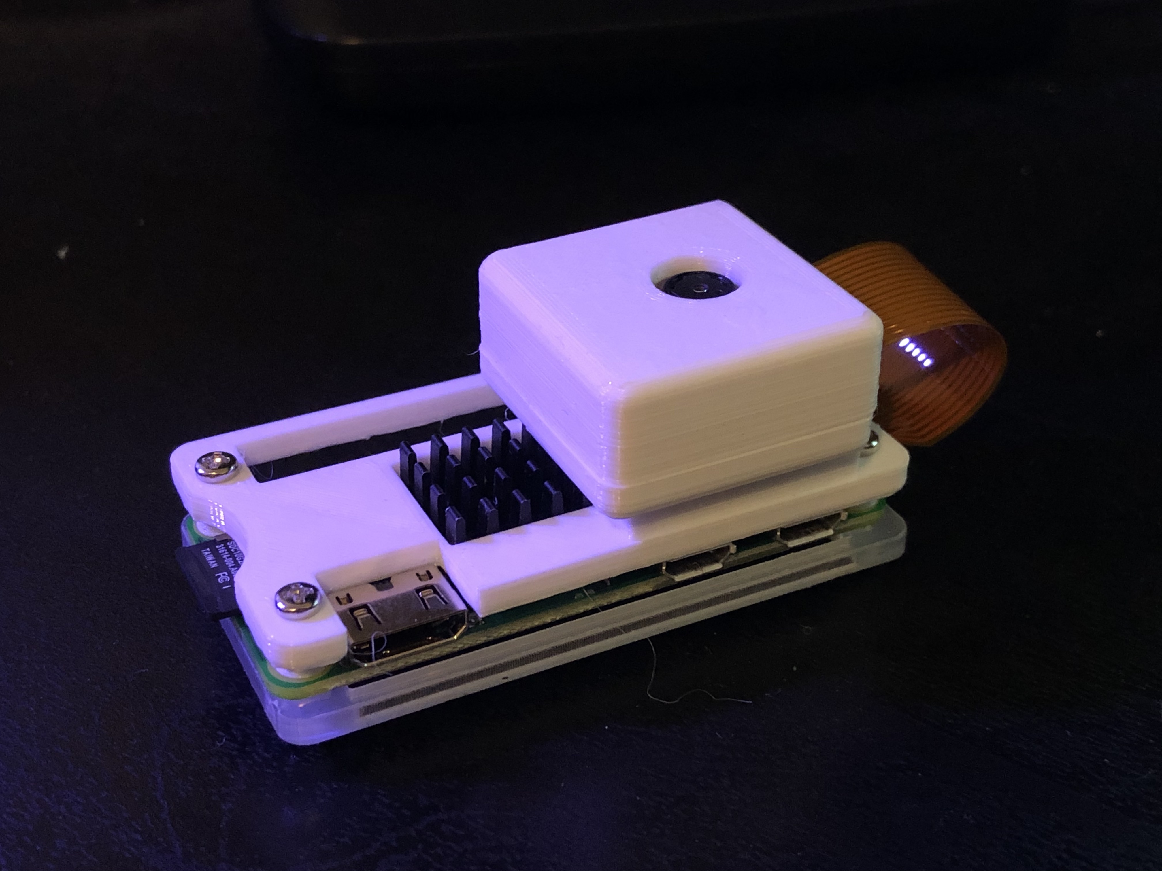 Pi Zero W Camera Case with Magnets for SLA Printers