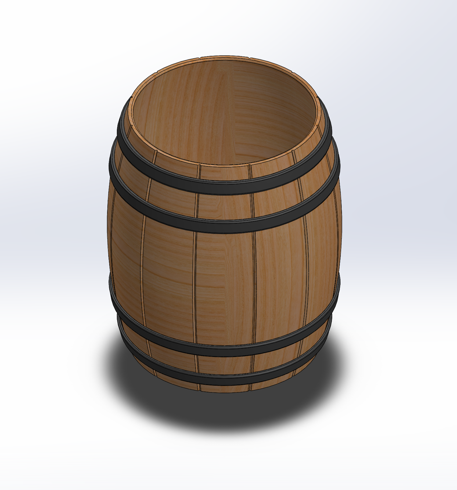 Office DIY - Wood Barrel Pen Holder