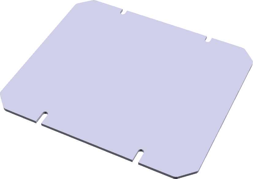 Flush mount, clip on acrylic side panels to enclose Makerbot Replicator 2 style 3D printer