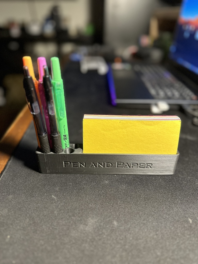 3X5 Card and Pen Holder