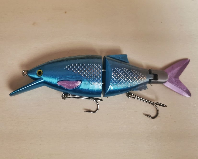 Swimbait deep diving head