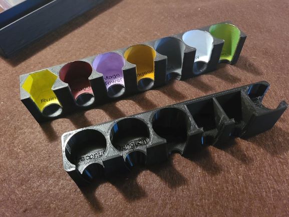 Mage Knight Token Trays Base + Tezla (with Labels)