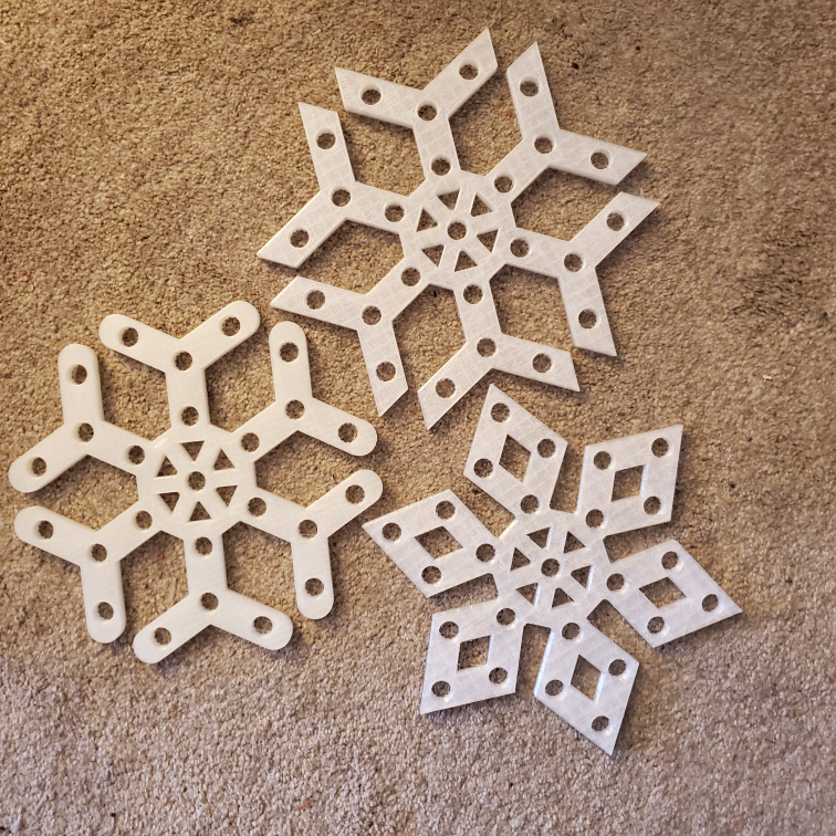 25 Pixel mini SnowFlakes