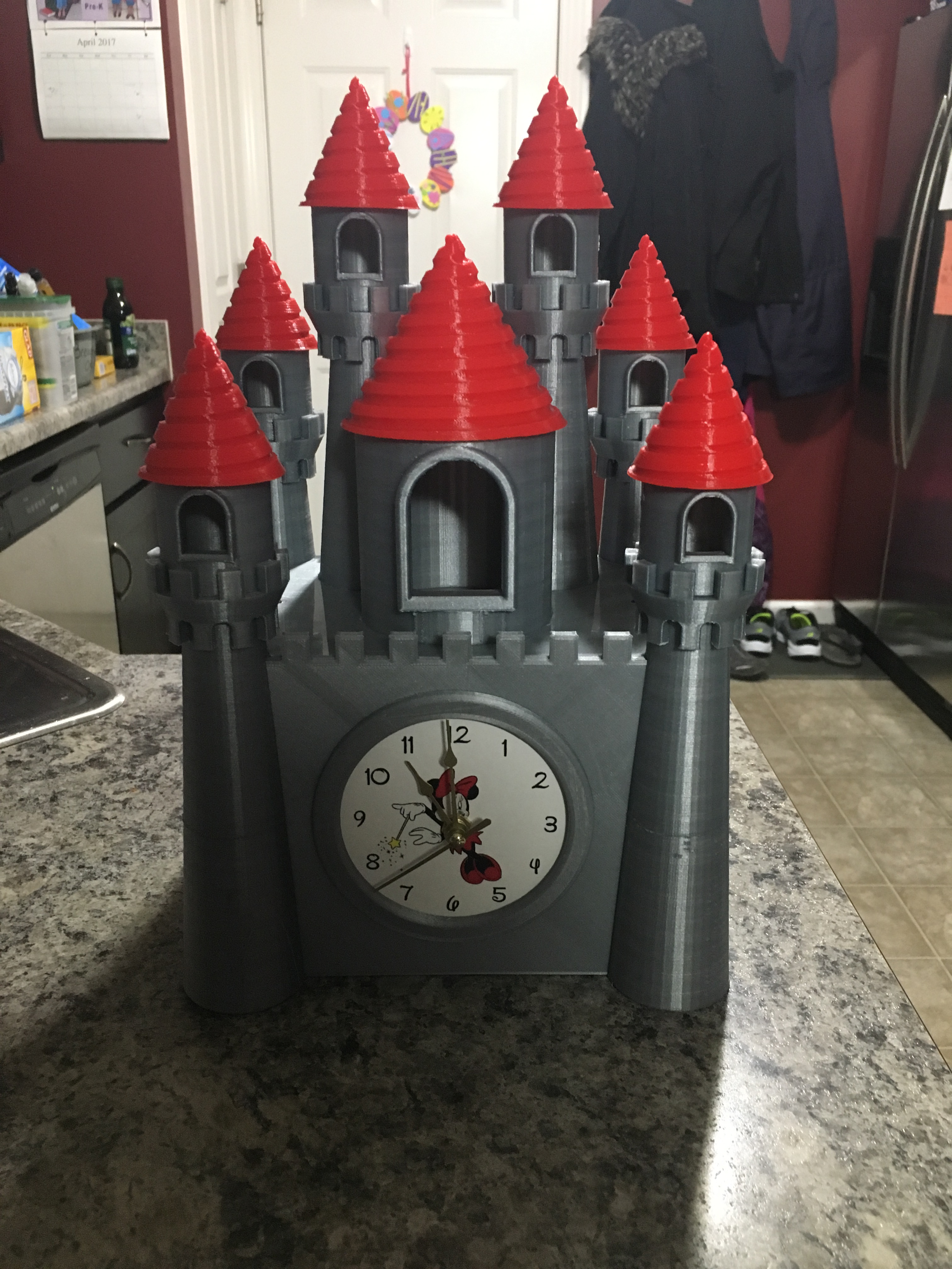 Disney Inspired Castle Clock for Regular Clock Mechanism