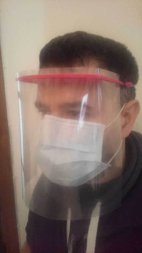 Visiera protettiva, Safety Face Shield, Visor mask ,Visera para proteger la cara