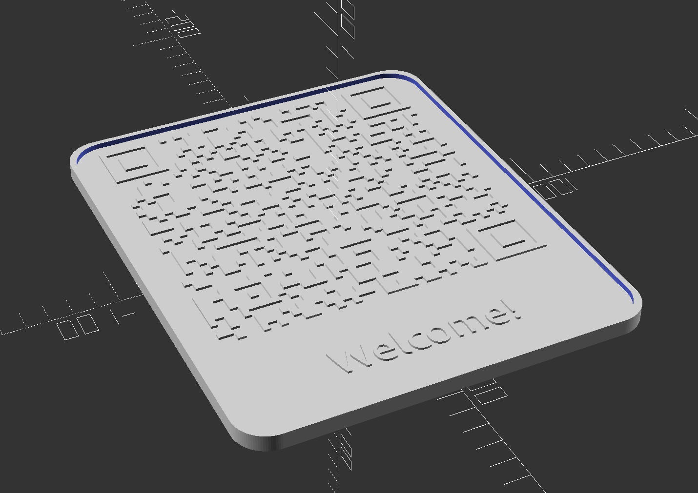 Customizable WiFi QR code sign
