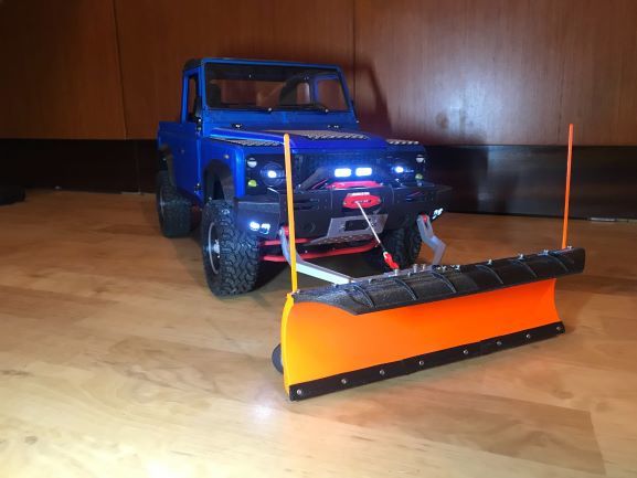 3D printed Snow  Plow for RC cars and 3Dsets cars