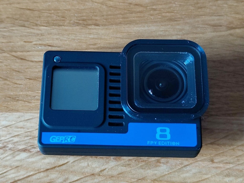 Adapter For Naked GEPRC Hero 8(9?) To Original GoPro Glass (Telesin ND-Filter Compatibility)