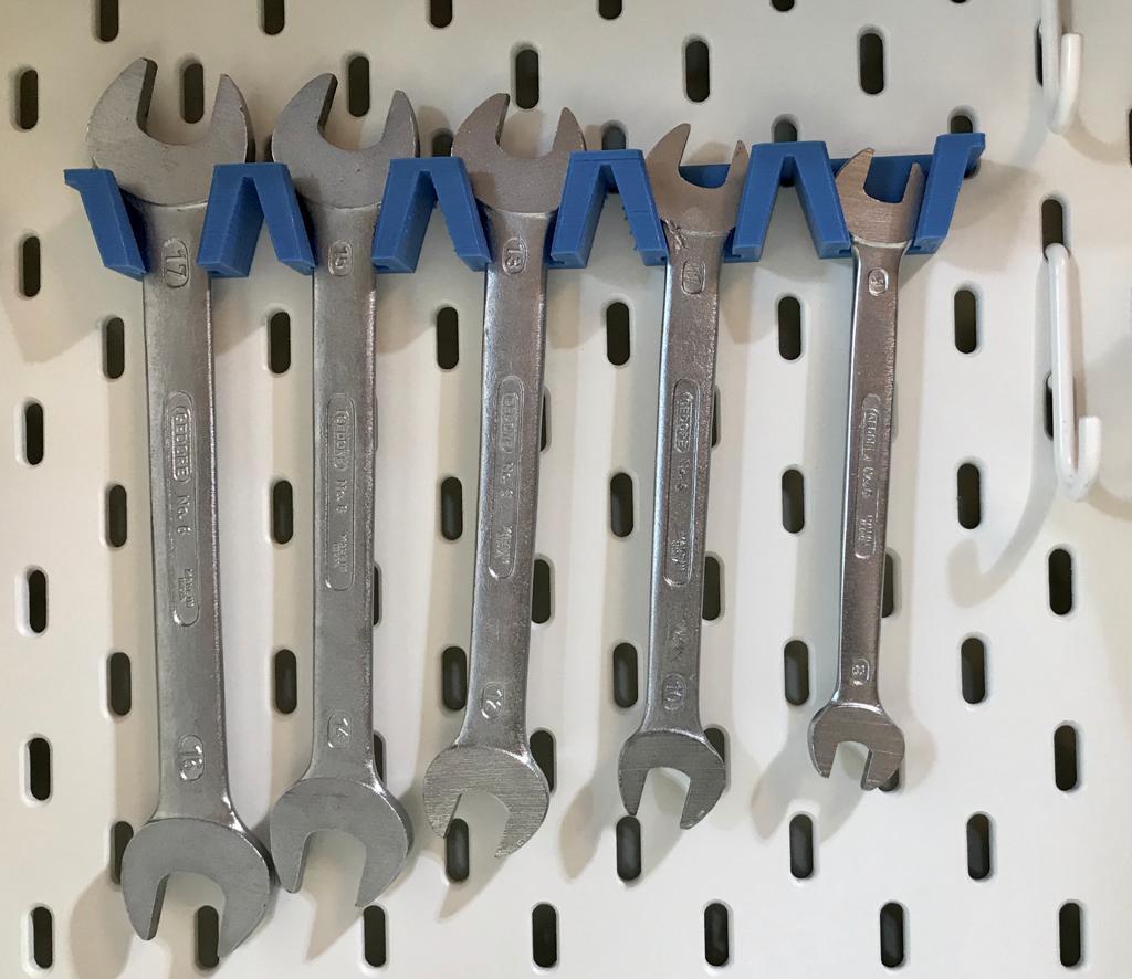 Wrench Holder for IKEA Skadis pegboard