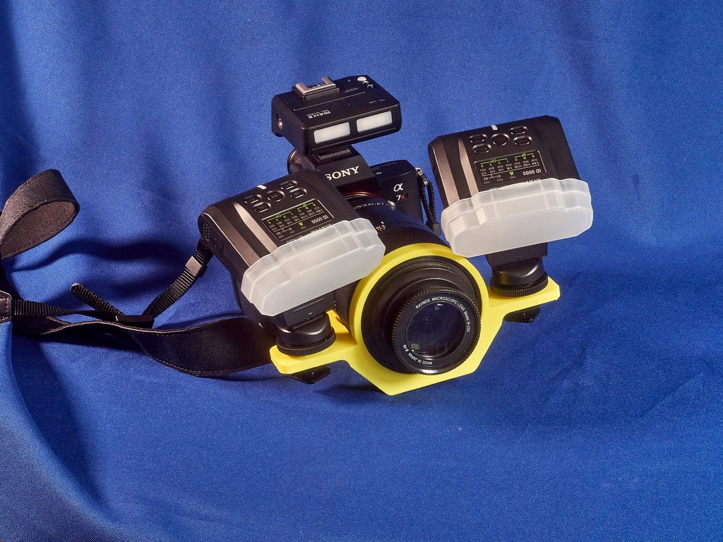 Sony 90 mm macro lens and Meike TTL Macro Flash kit