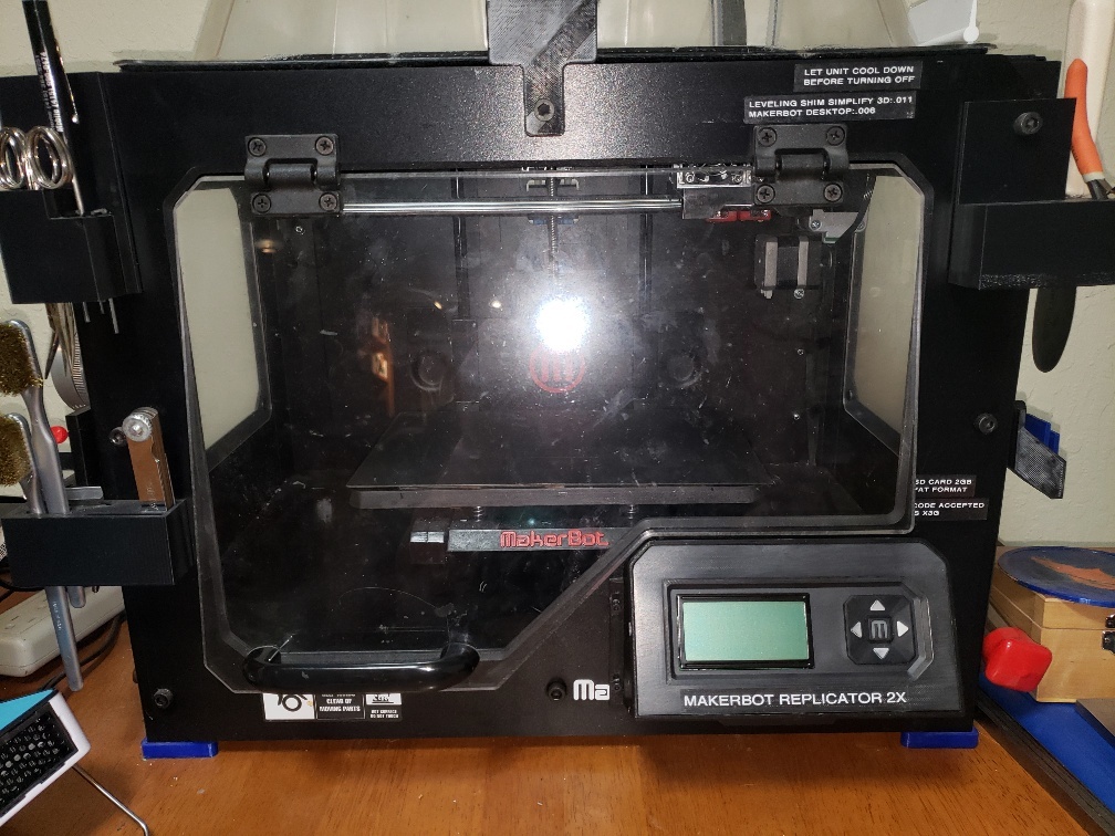 Makerbot Replicator 2/2X LCD Display Holder