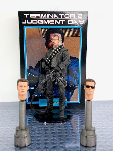 NECA Action Figure Head Stand For 7" Ultimate T-800 From Terminator 2 Judgement Day
