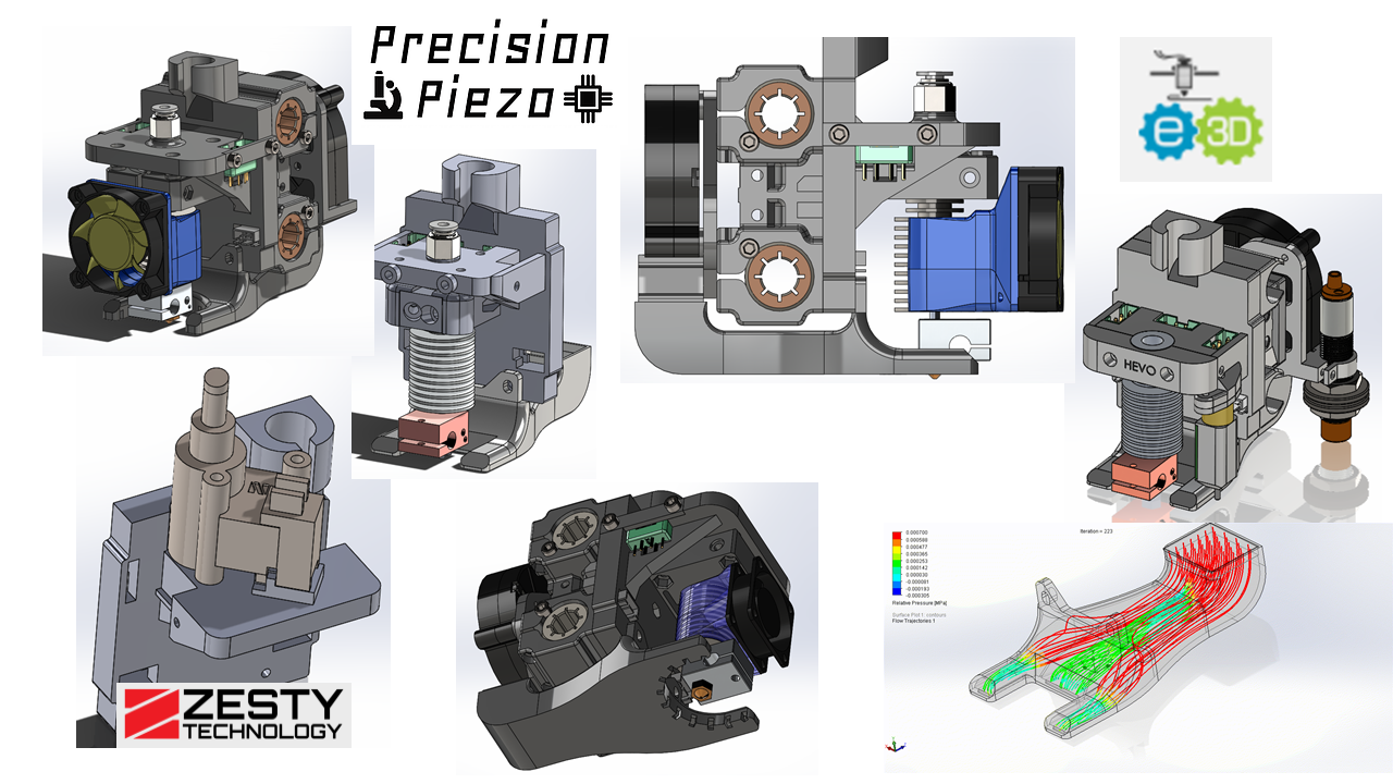 Hypercube Evolution Complete Hotend Assembly
