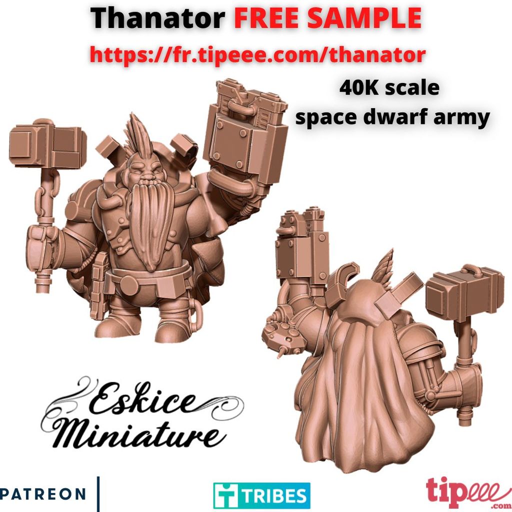 Thanator FREE SAMPLE - 35mm by Eskice Miniature - Aron