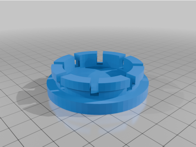 Mustang Center cap 3D printable model by hindsr1976