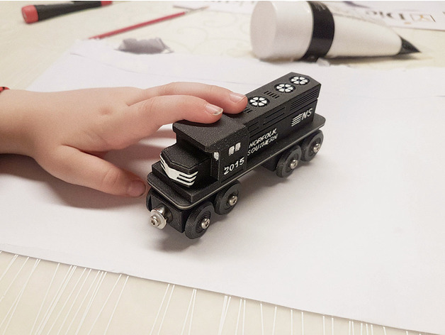 Norfolk Southern Toy Train Brio Ikea Compatible By Danielschweinert Thingiverse
