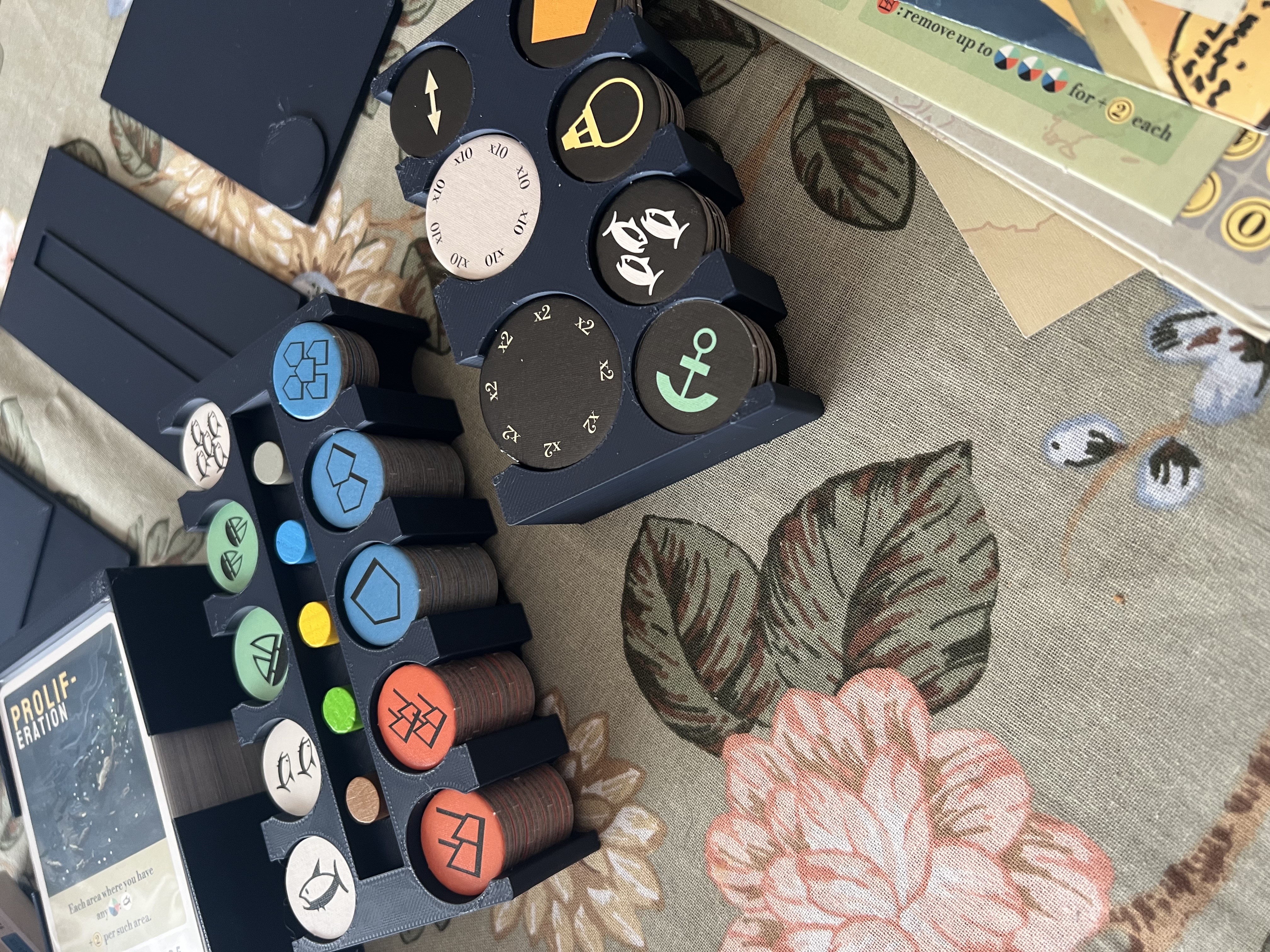 Pacific Board Game token organizers