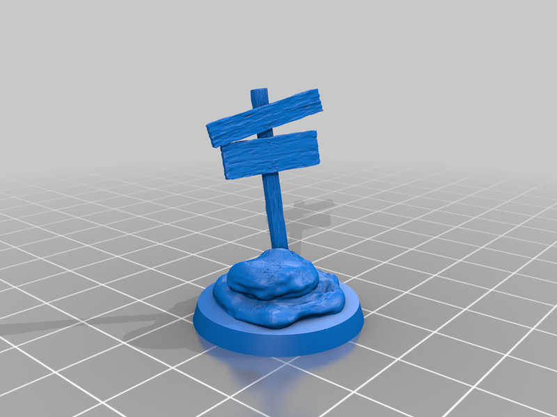 MINIATURE SIGN POST OBJECTIVE MARKER