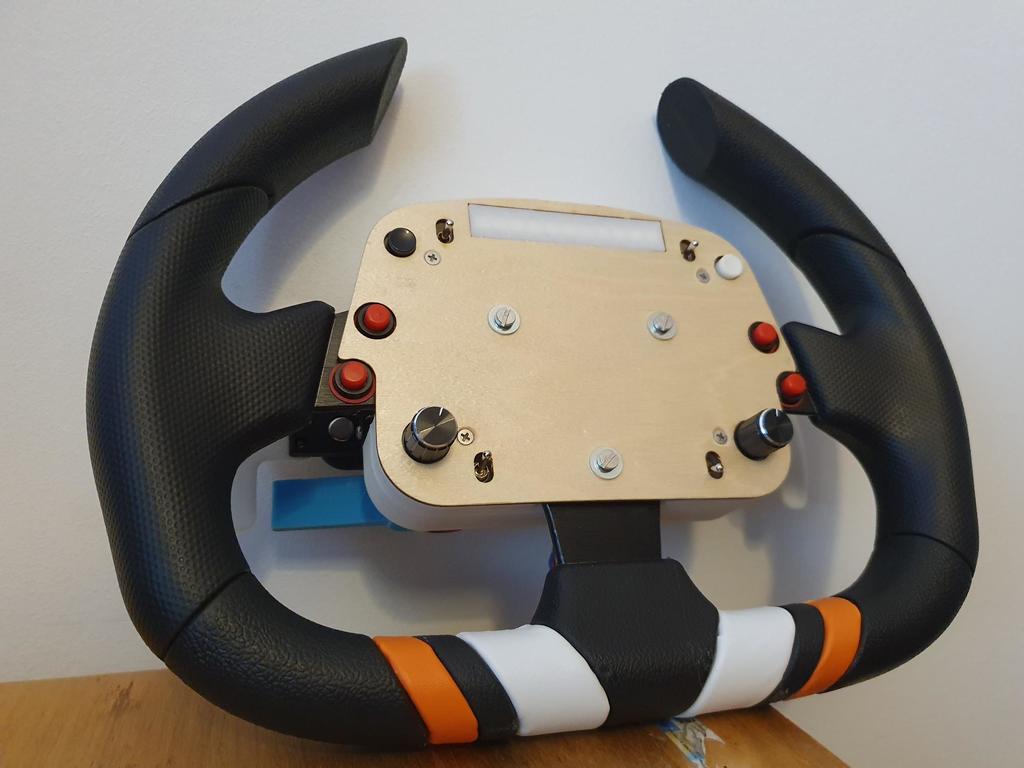 Button plate sim racing