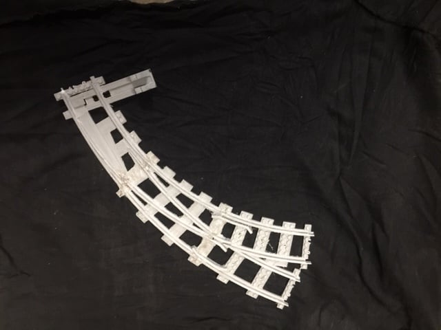 Lego compatiable left hand curved point set