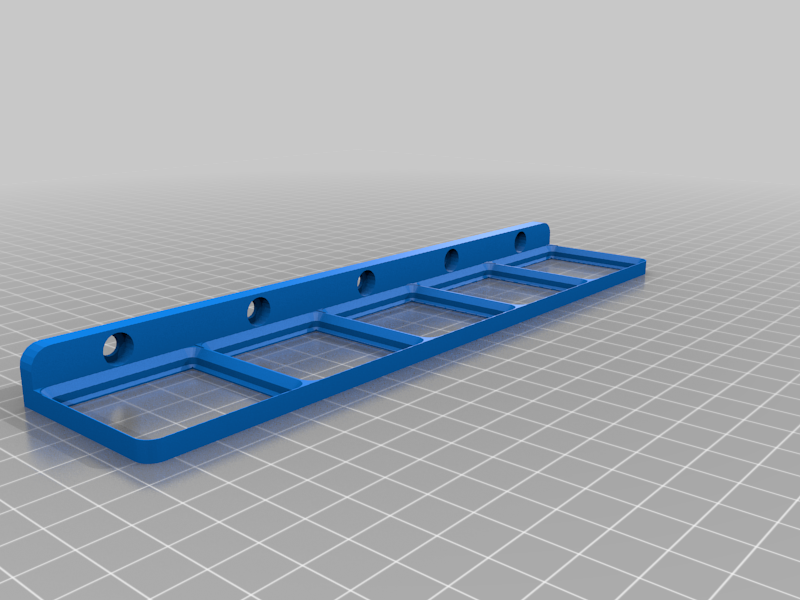 Gridfinity 5x1 Wall Mount Base