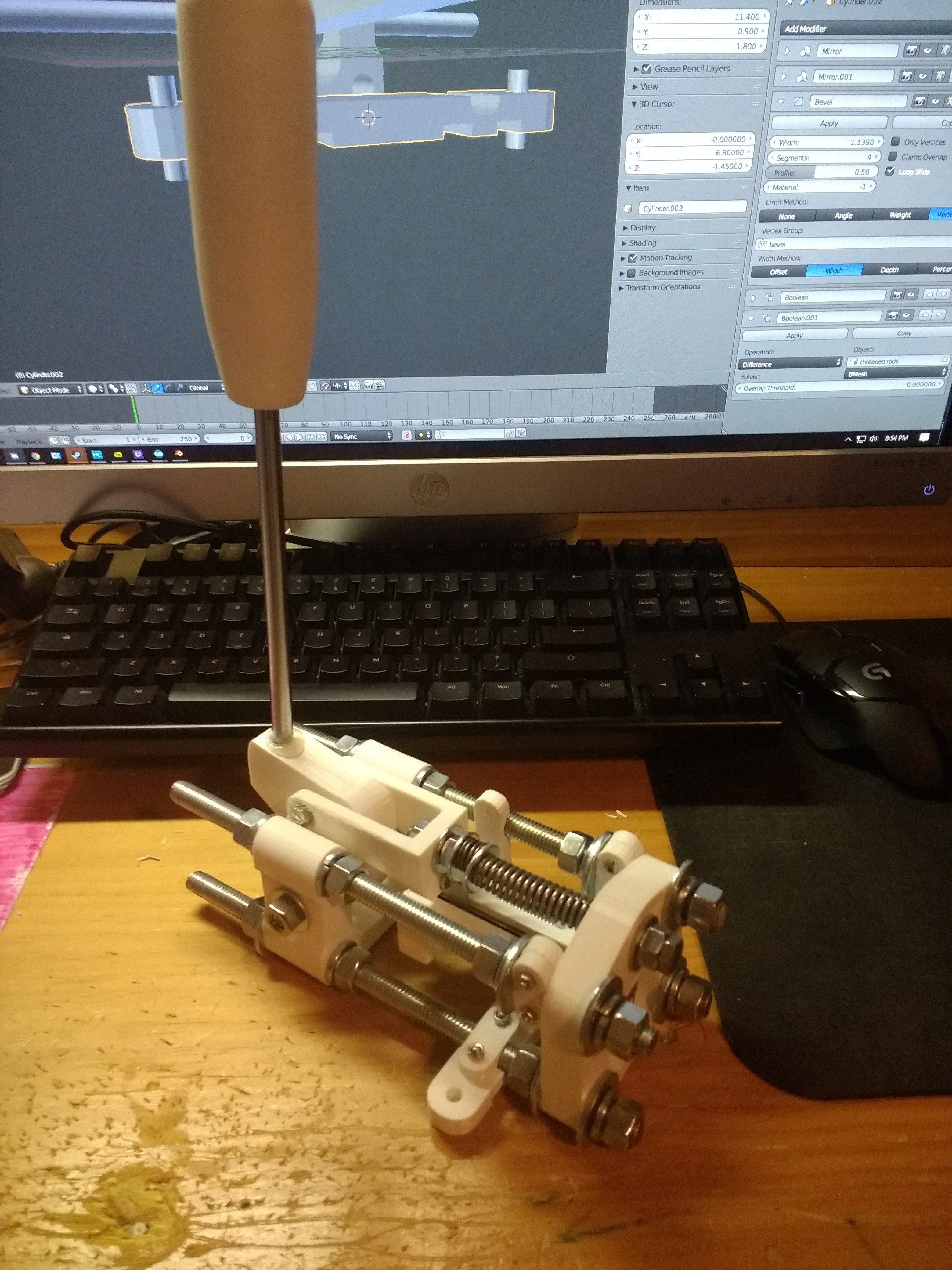 Sim racing analog handbrake