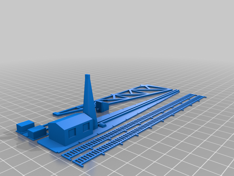 Scale model shipyard crane