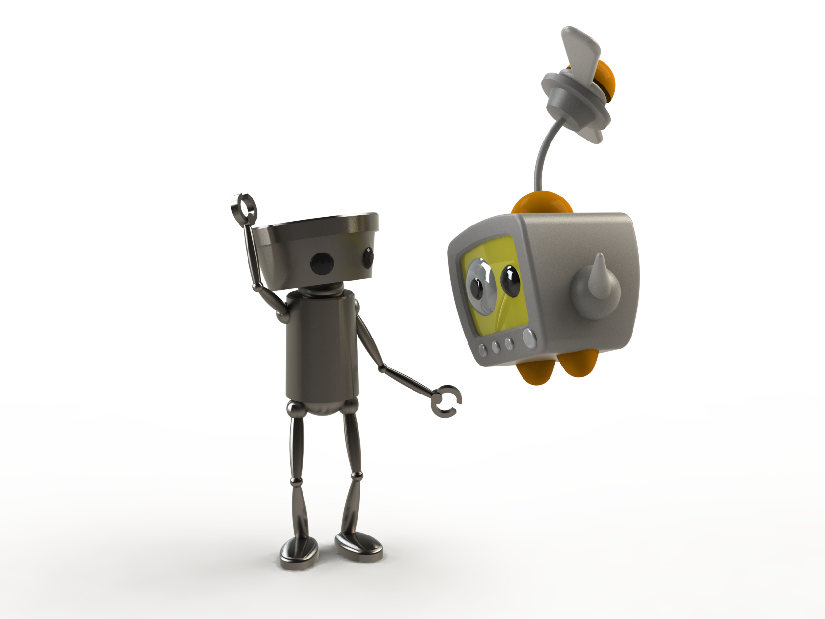 Chibi Robo and Telly