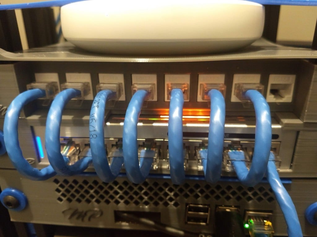 8 port Patch Panel for mini rack