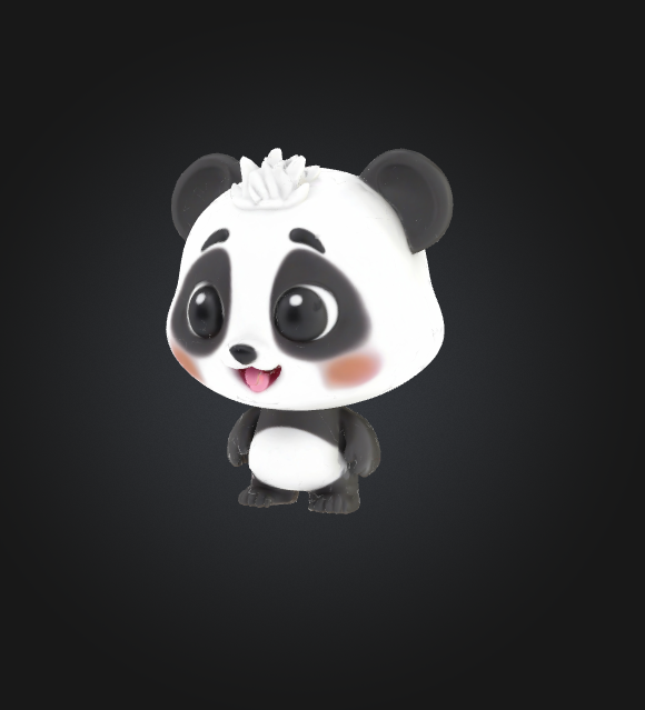 Cute little Panda - Bamboo