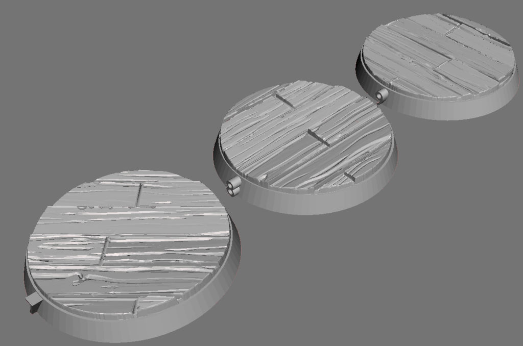 Blood Bowl Numbered Bases Wooden Planks