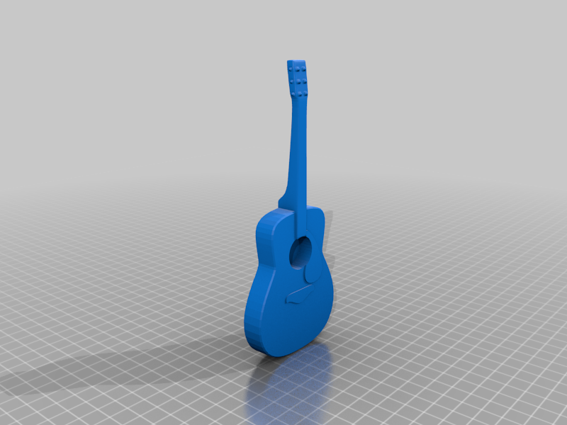 Miniature guitar for dolls