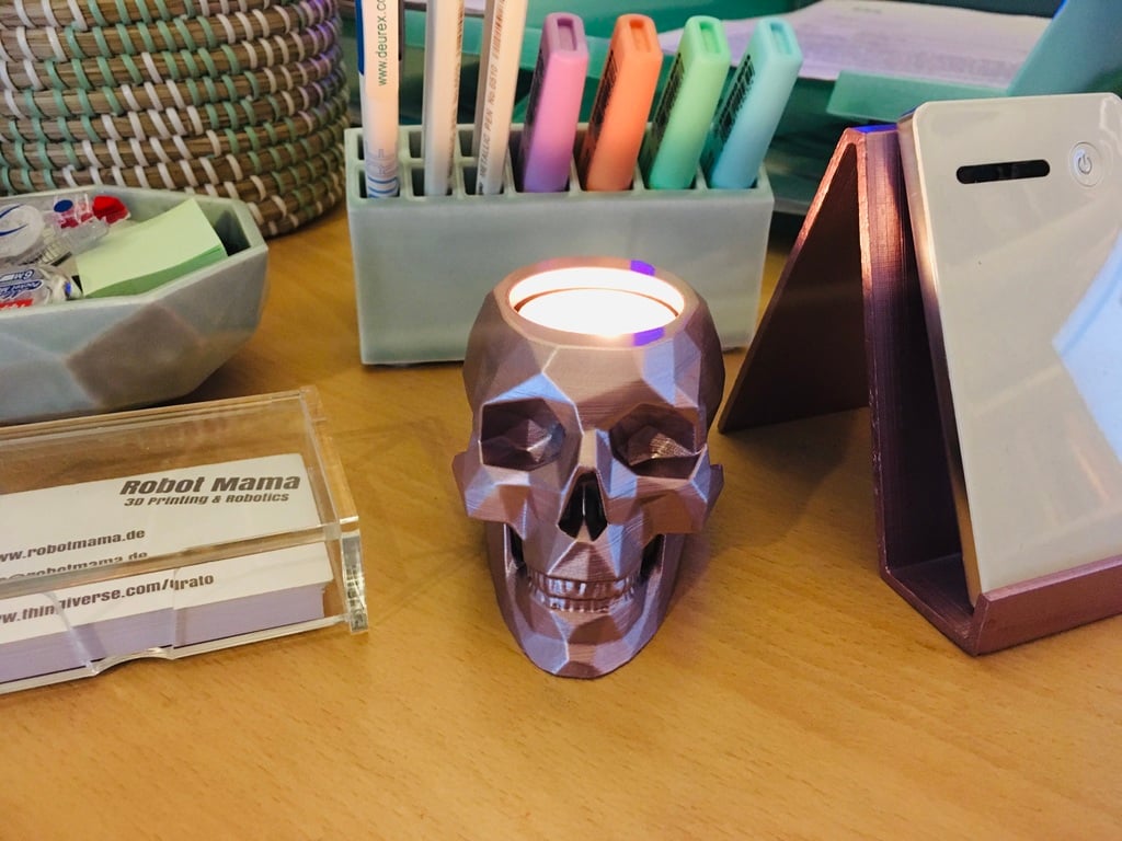 Skull Tealight Candle Holder