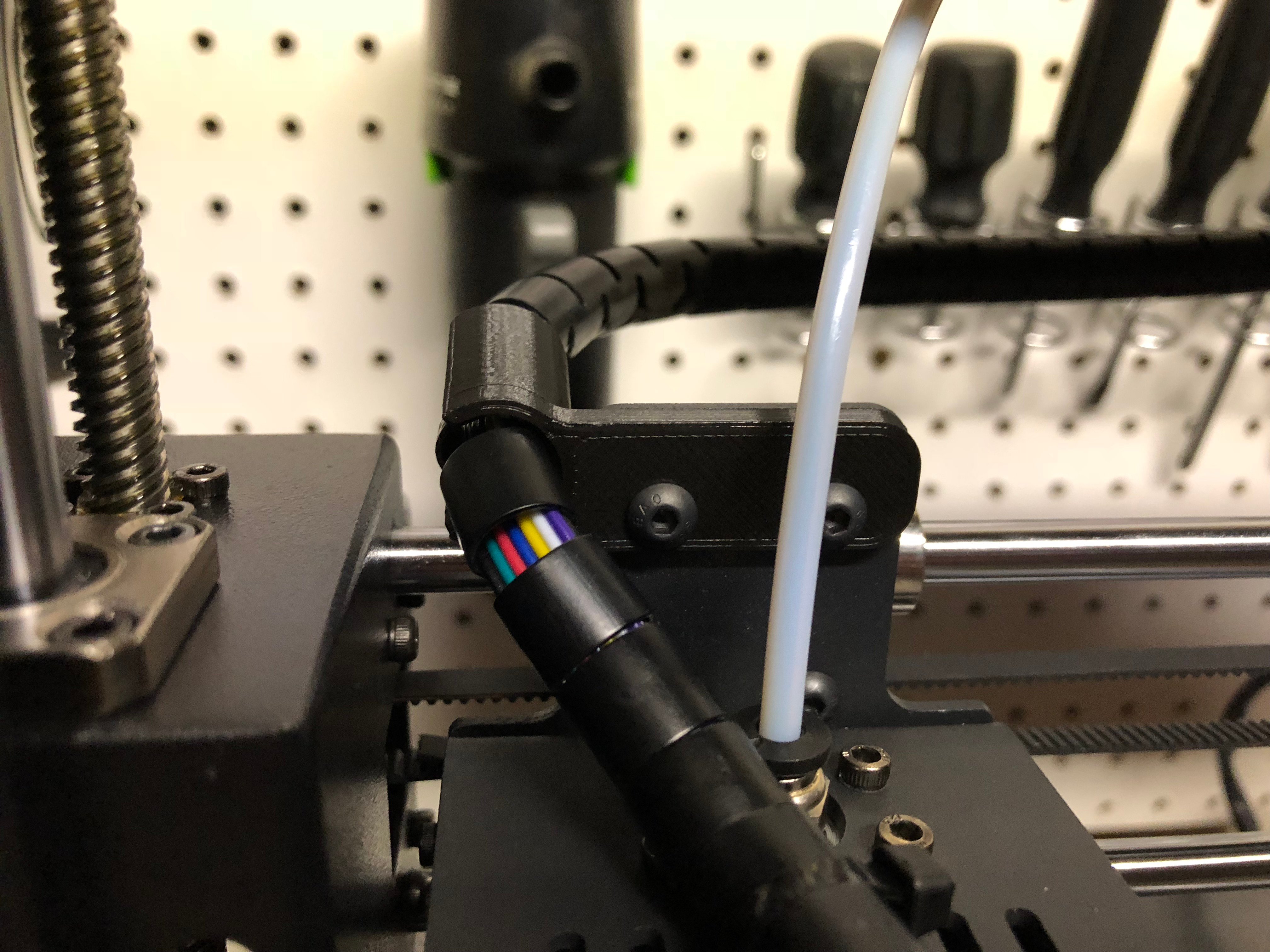 Anycubic i3 Mega hot end cable guide for max Z-height
