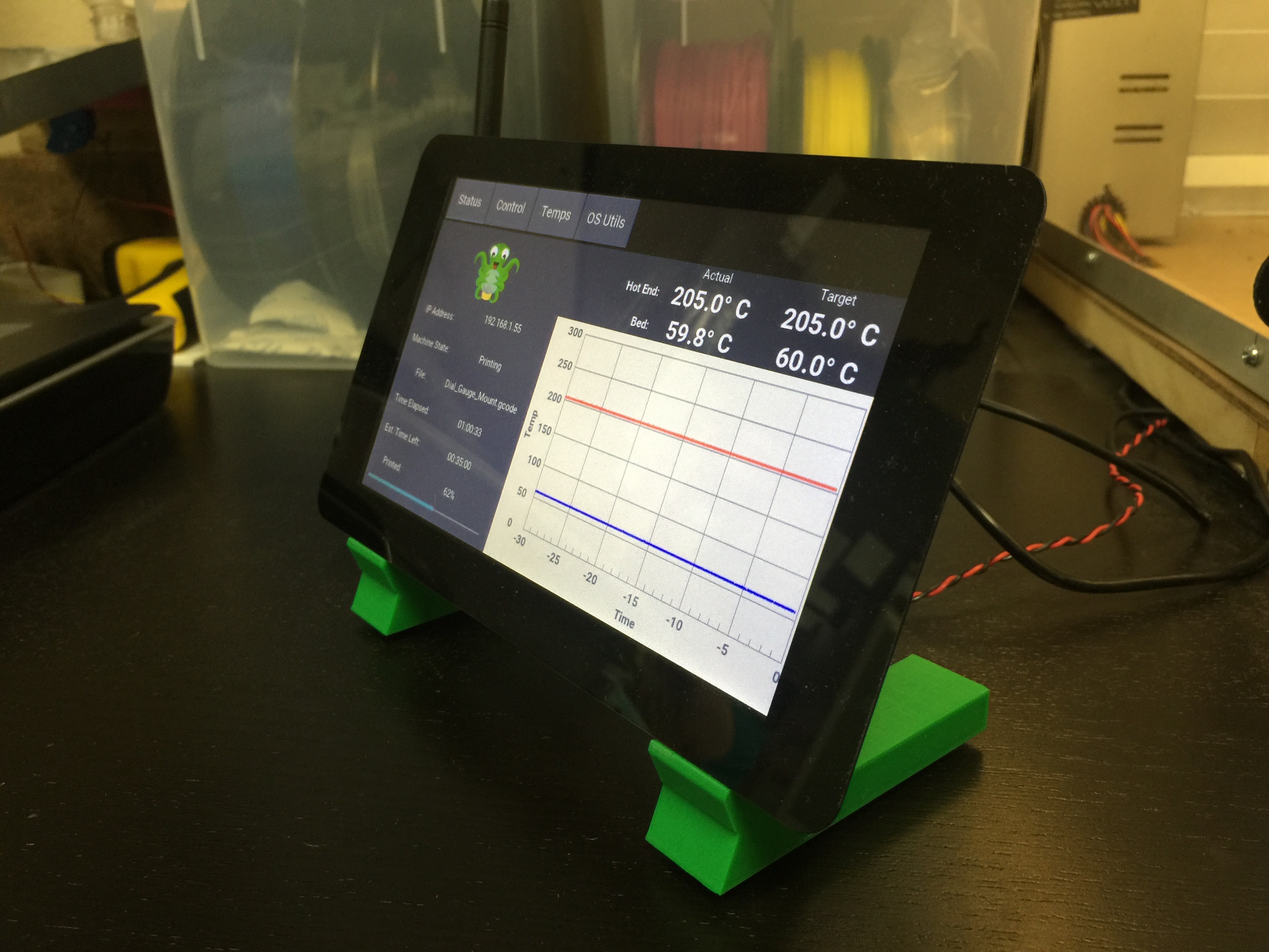 Raspberry Pi Touchscreen Stand