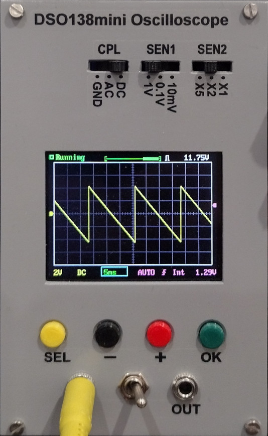 Eurorack mounting kit for DSO138mini oscilloscope