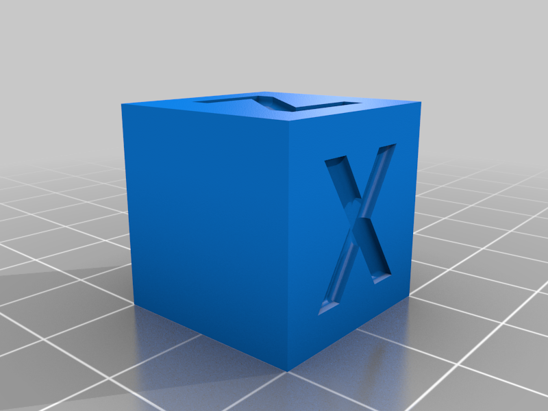 XYZ Calibration Cube 20mm