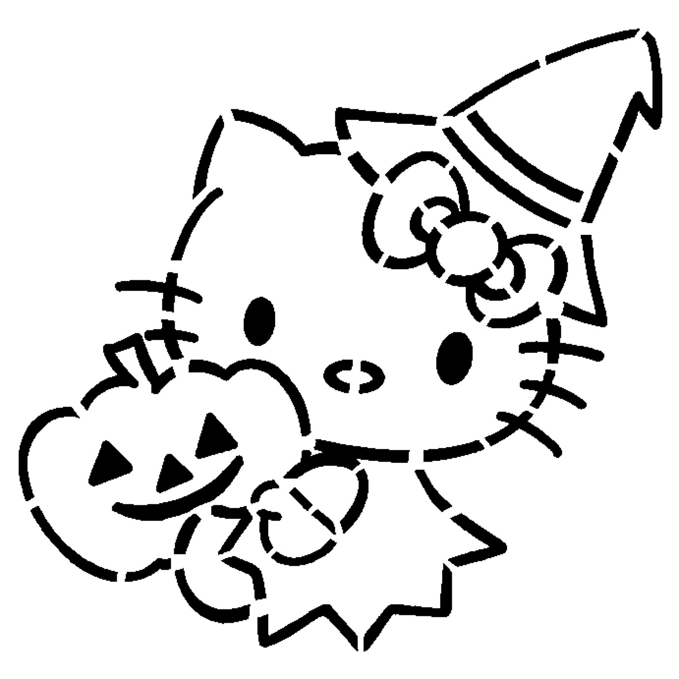 Hello Kitty stencil 2