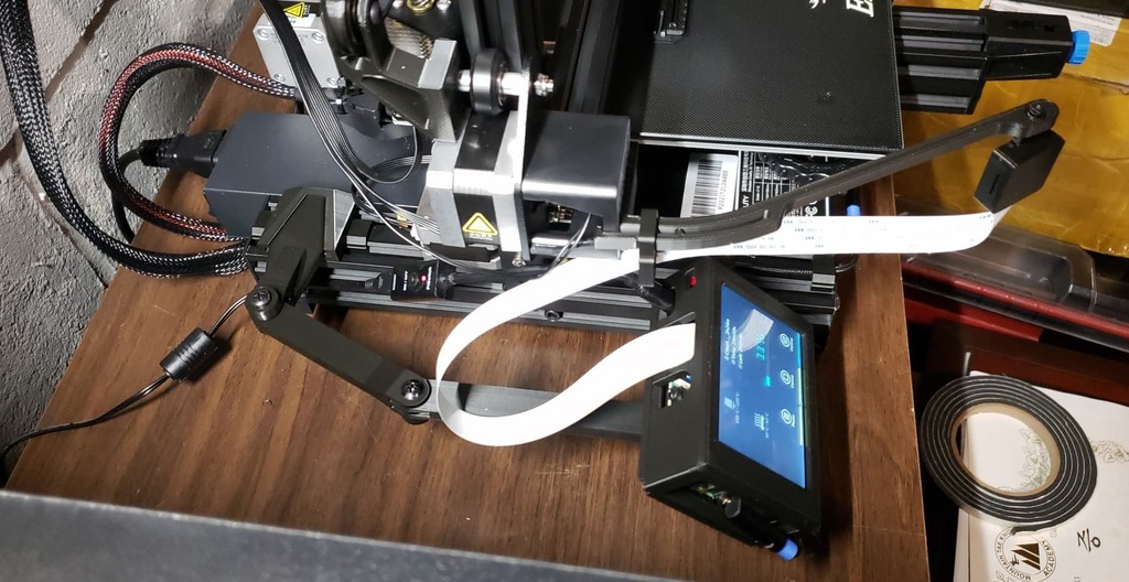Ender 3 V2 - Pi with Touchscreen - Octoprint/Octoscreen Mount