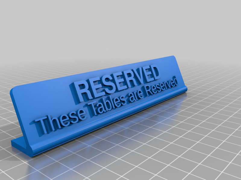 Reserved Table SignV2