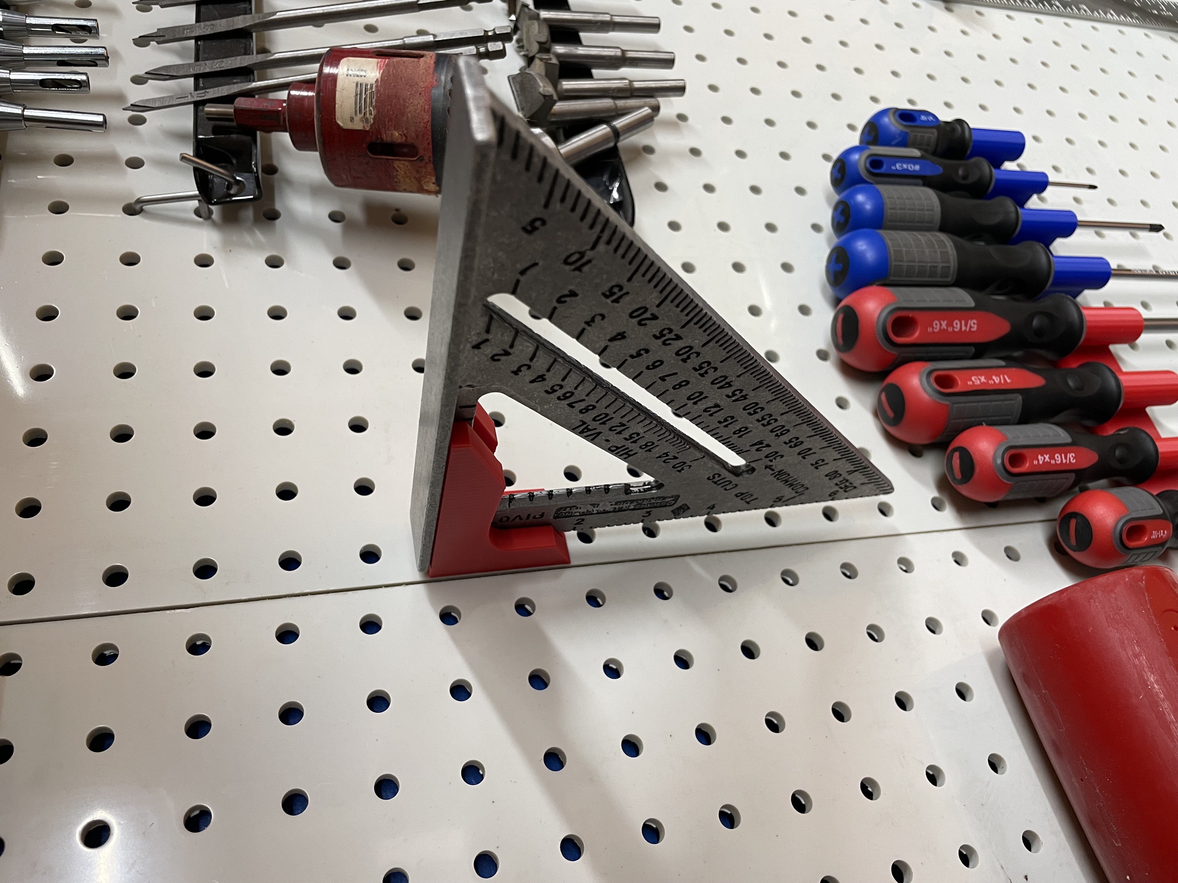 Speed Square Pegboard Holder