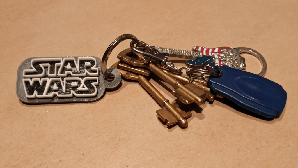 Star Wars Text Key chain