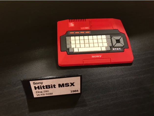 Mini Sony HitBit MSX (HB-101) by zachbarth - Thingiverse