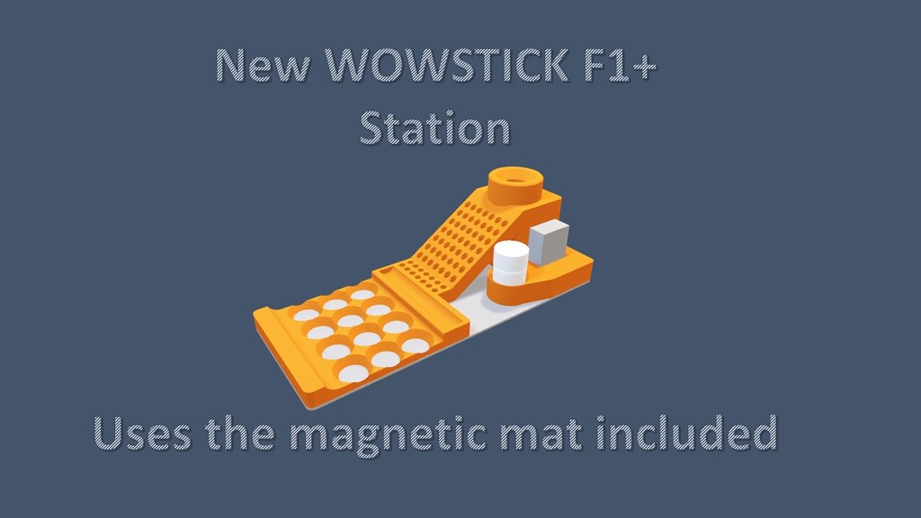 WOWSTICK F1+ Station Stand (uses the included magnetic mat)