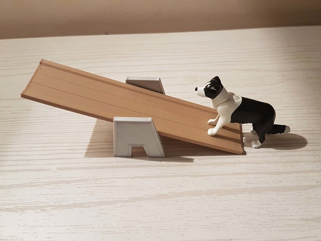 Playmobil compatible - Dog swing - Agility training / Bascule pour chien