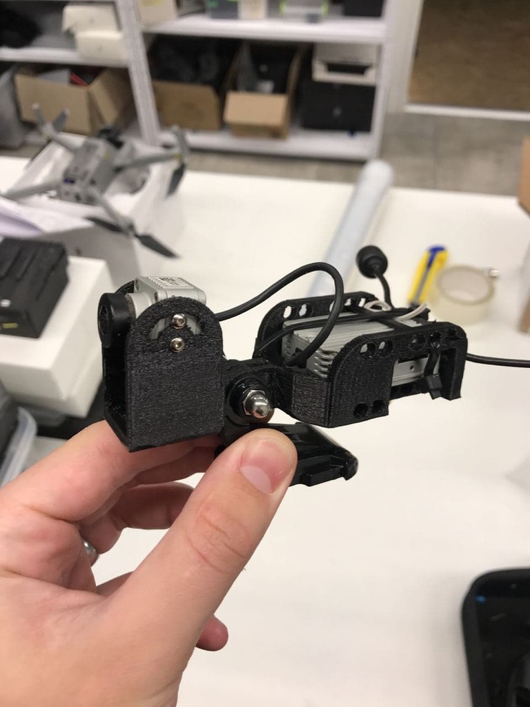 DJI FPV Camera and Transmitter External Mount GoPro clip-on