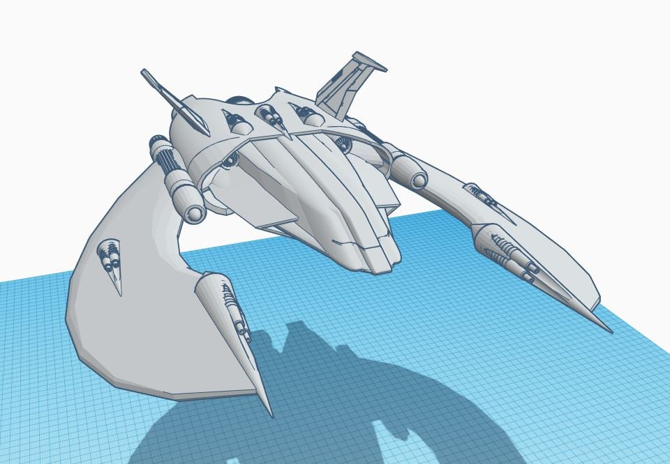 Vulture Angled Wing Long Range Attack Fighter