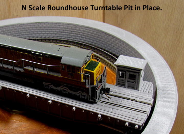 N Scale Turntable Part 4 -- Pit Walls